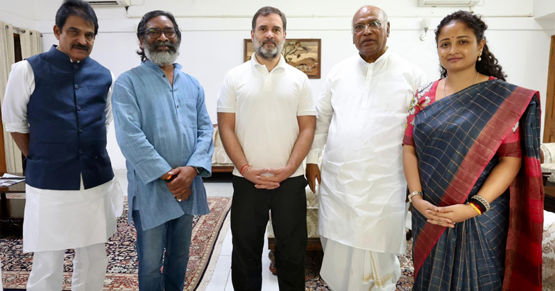 തിരഞ്ഞെടുപ്പിനൊരുങ്ങി ജാര്‍ഖണ്ഡ്;  കോണ്‍ഗ്രസ് നേതാക്കളുമായി കൂടിക്കാഴ്ച നടത്തി മുഖ്യമന്ത്രി ഹേമന്ത് സോറന്‍