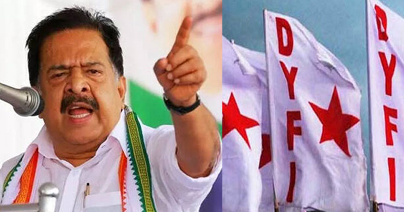 ഡിവൈഎഫ്ഐ യുടെ കൊലവിളി മുദ്രാവാക്യം അപലപനീയം; രമേശ് ചെന്നിത്തല