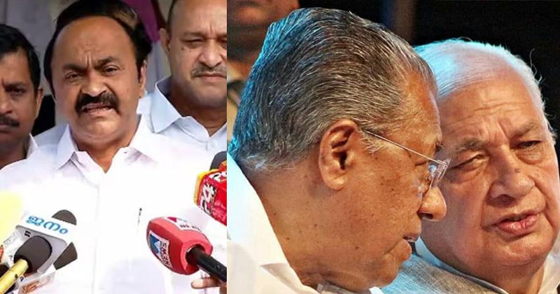 'ഗവര്‍ണർ - മുഖ്യമന്ത്രി പോര് വെറും നാടകം'; മുഖ്യമന്ത്രി മൗനത്തിന്‍റെ  മാളത്തിൽ ഒളിക്കുന്നുവെന്ന് വി.ഡി. സതീശന്‍