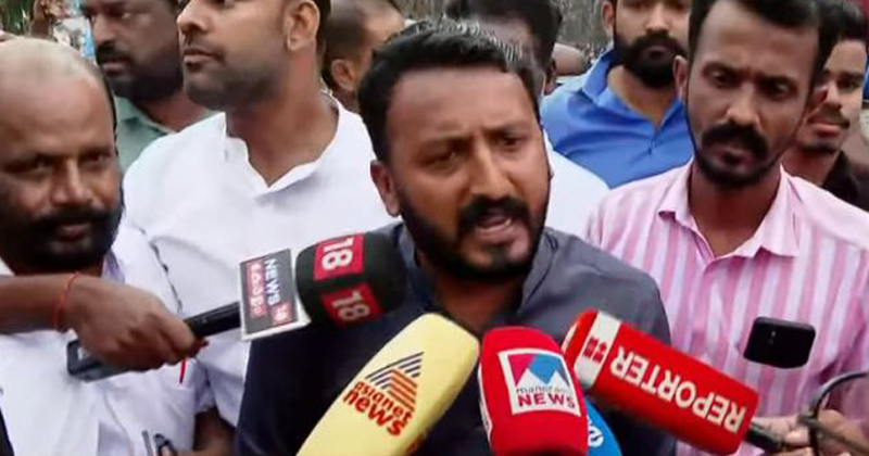 രാഹുല്‍ മാങ്കൂട്ടത്തിലിനെതിരെ കയ്യേറ്റ ശ്രമവുമായി ബിജെപി - സിപിഎം പ്രവര്‍ത്തകര്‍; നോക്കുകുത്തിയായി പോലീസ് സംവിധാനം