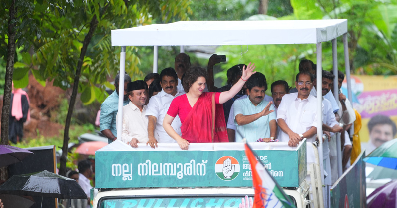 NILAMBUR BY-ELECTION| നിലമ്പൂരിനെ നീലക്കടലാക്കി യുഡിഎഫ് പ്രചരണം; ആവേശമായി പ്രിയങ്ക ഗാന്ധി എംപി