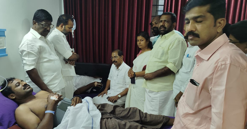CONGRESS| കടയ്ക്കലില്‍ സിപിഎം ആക്രമണത്തില്‍ ചികിത്സയില്‍ കഴിയുന്ന കോണ്‍ഗ്രസ് പ്രവര്‍ത്തകരെ കെപിസിസി പ്രസിഡന്റ് സന്ദര്‍ശിച്ചു