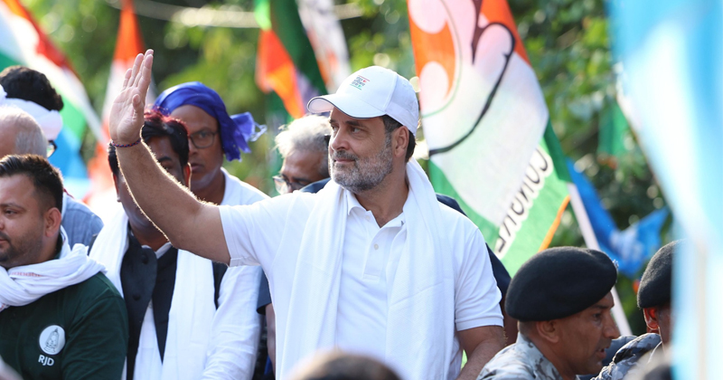 RAHUL GANDHI| 'നരേന്ദ്ര മോദി നിലകൊള്ളുന്നത് അദാനിക്ക് വേണ്ടി മാത്രം'; രാഹുലിന്‍റെ വോട്ടര്‍ അധികാര്‍ യാത്ര ഏഴാം ദിനത്തില്‍
